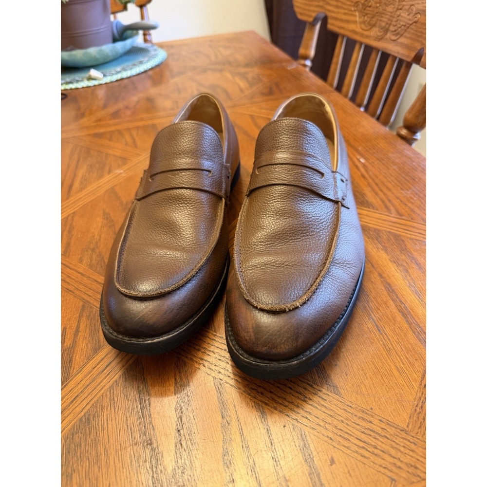 Marc Joseph Size 11.5‎ Men's Leather Moccasin Brown Loafer Shoes